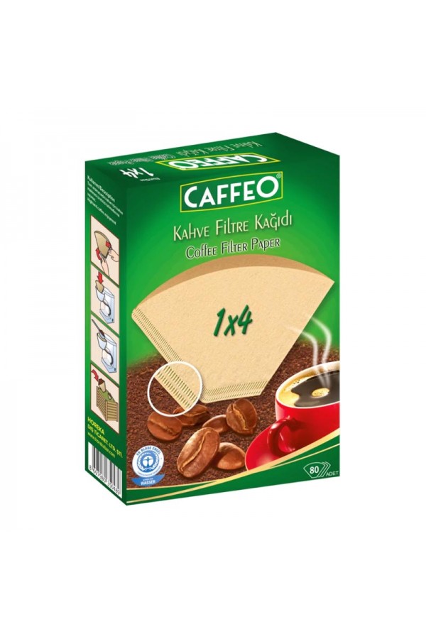 Caffeo 1x4 Kahve Filtre Kağıdı, 80 Adet