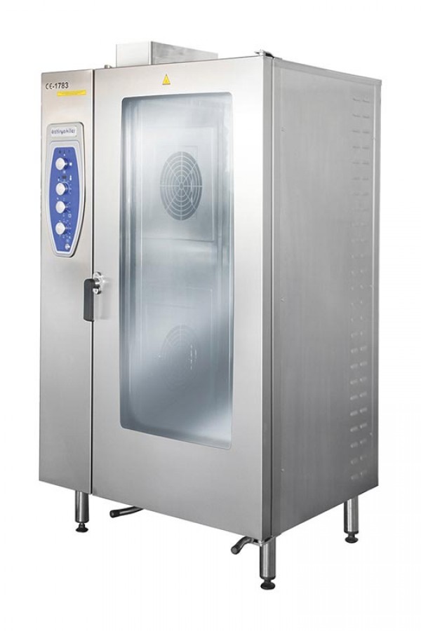 Öztiryakiler OKFG 202 Konveksiyonlu Kızaklı Fırın, 20 Adet GN 2/1 Tepsi Kapasiteli, Gazlı