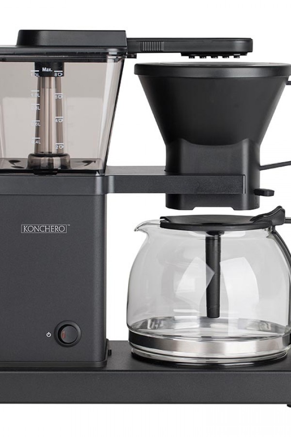 Konchero PRECISO ALU Filtre Kahve Makinesi, Duşlama Sistemli, Siyah