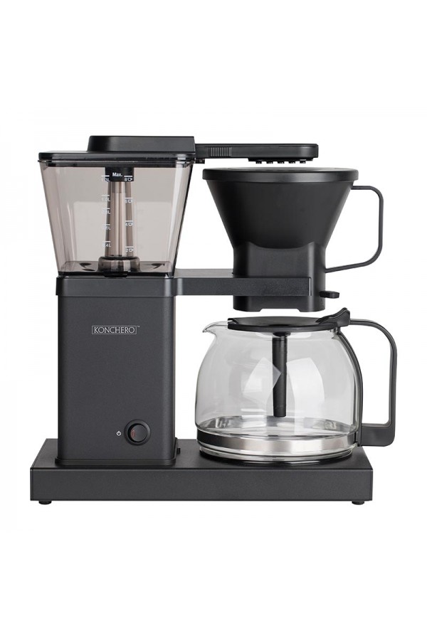 Konchero PRECISO ALU Filtre Kahve Makinesi, Duşlama Sistemli, Siyah