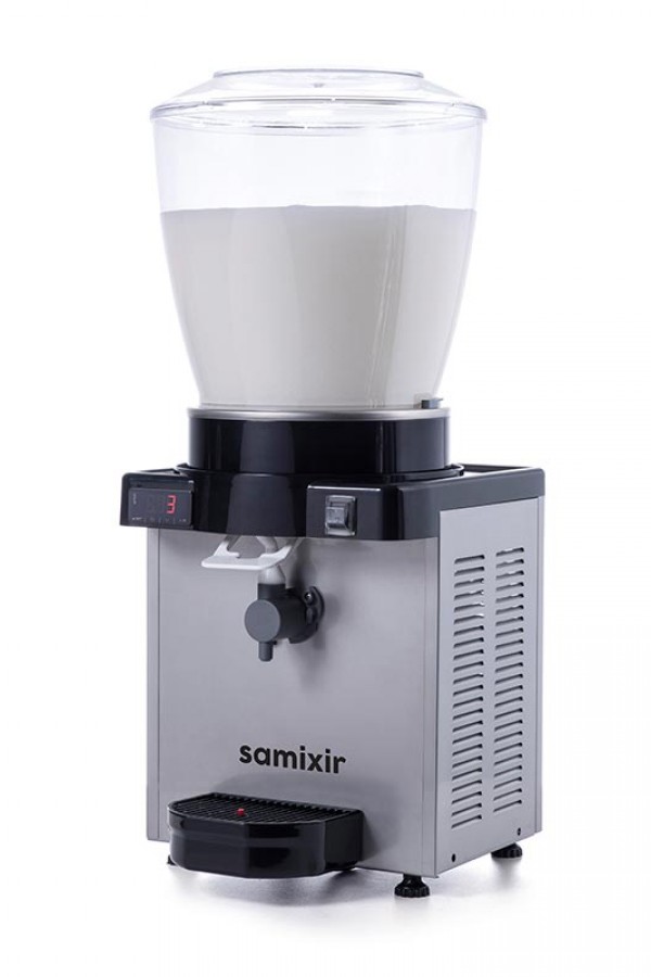 Samixir KAM22 Panaromik Dijital Köpüklü Ayran Dispenseri, 22 L, Inox Renk Gövde